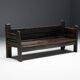 Banc Brutaliste Wabi Sabi, France, 19ème Siècle