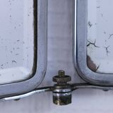 Chrome patina triptych mirror, early 20th century