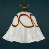 Vintage pendant lamp in wallpaper made of Murano glass from Vetri Murano, Italy, 1970s.