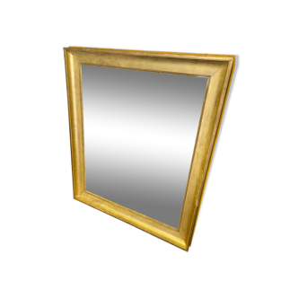 Miroir doré à la feuille d’or 19ème