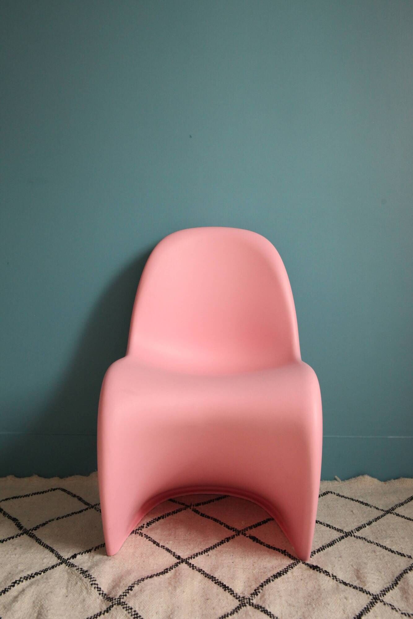 Pink Panton chair child model by Verner Panton for Vitra
