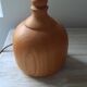 Raw wood lamp base