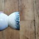 Coquetier diabolo ancien terre de fer