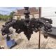 Oak chandelier in neo-Gothic style