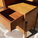 Asymmetrical oak dresser buffet