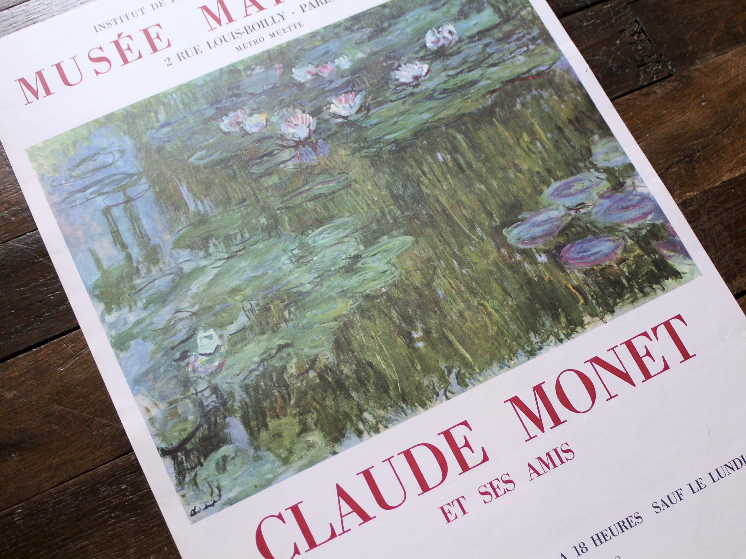 Poster Exhibition Claude Monet Museum Marmottan 70s