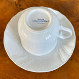 Villeroy & boch espresso or coffee cups with saucers, diamant series from the 1980s