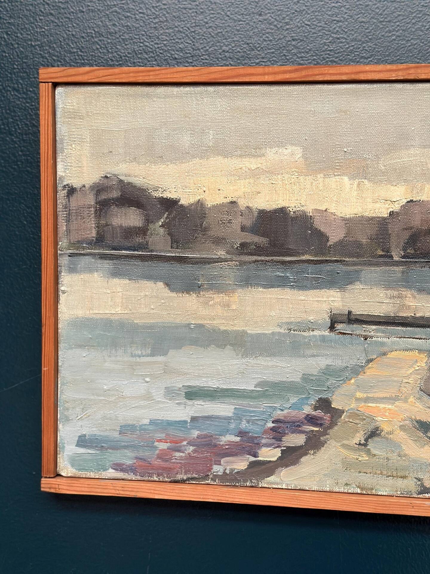 Original Swedish Oil On Canvas – “Seascape” By Gustaf Olsson – Signed – Vintage & Framed – 50 × 30 Cm (19.7" × 11.8")