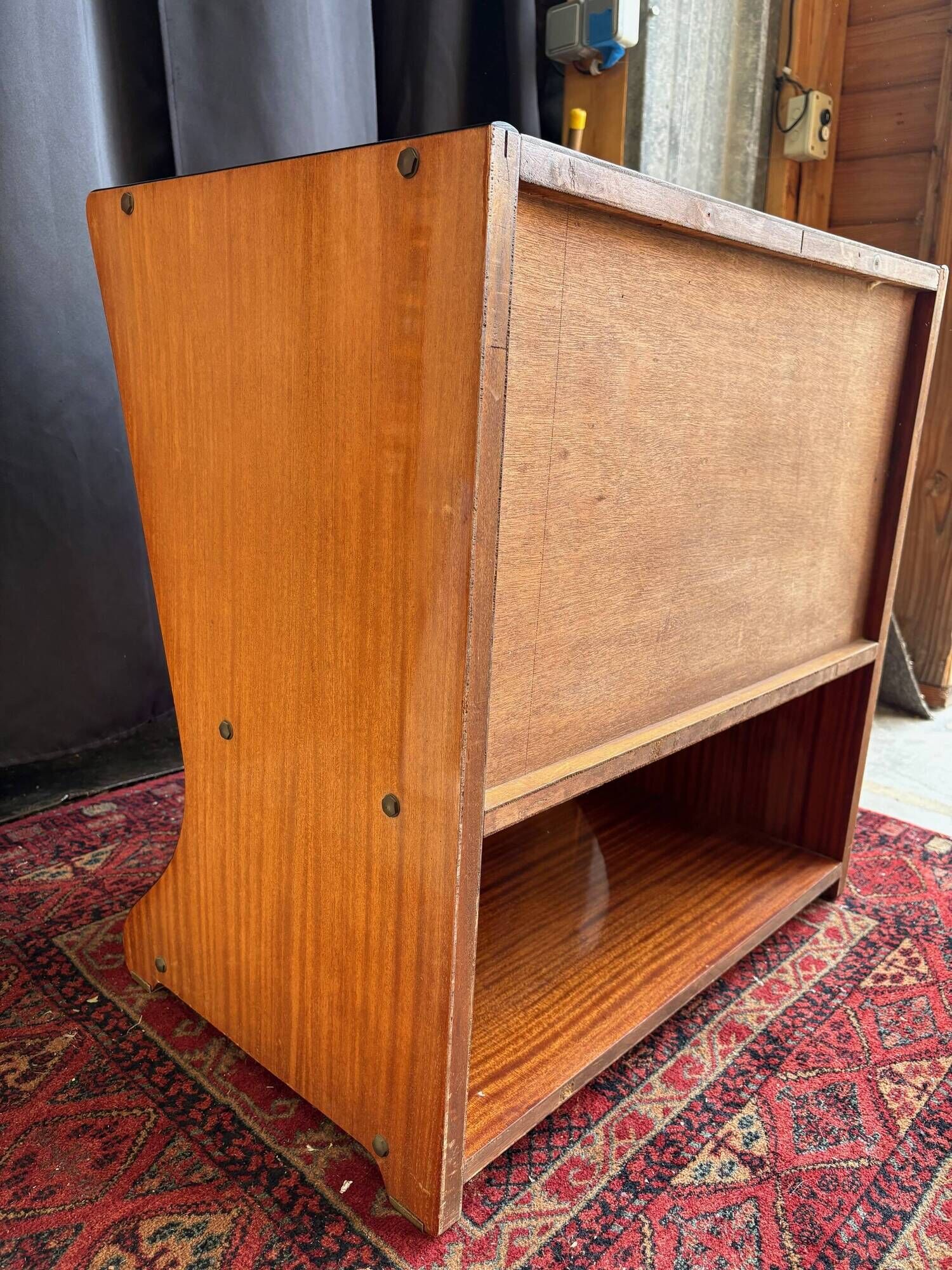 Vintage mini bar in wood and metal – 1950s/60s