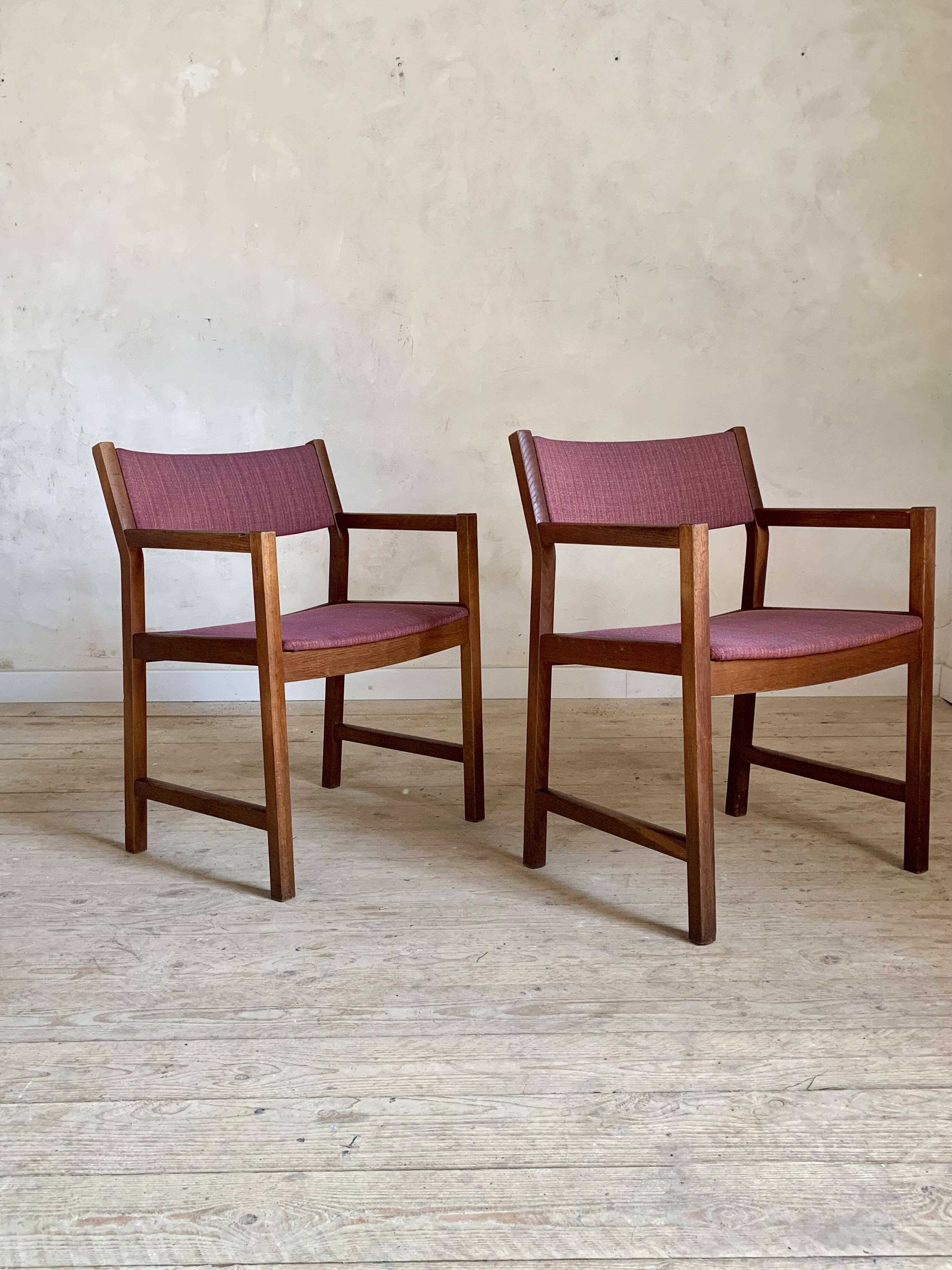 Fauteuils vintage danois de Borge Mogenson