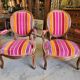 Pair of armchairs louis philippe medaillon walnut of the xix th century