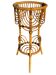 1960s rattan flower holder from France