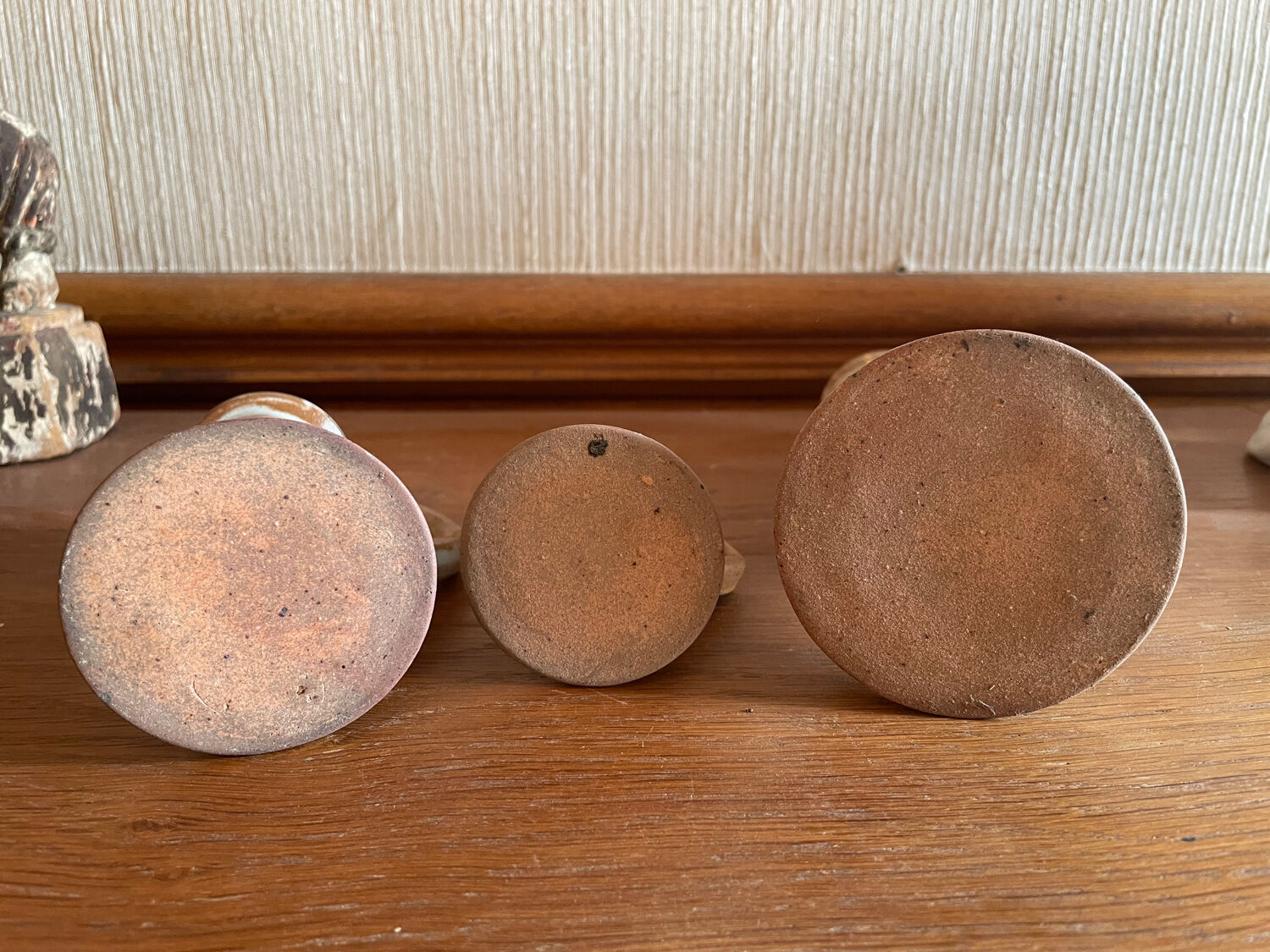 Stoneware candle holders