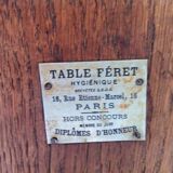 Architect's table, signed "freres feret"