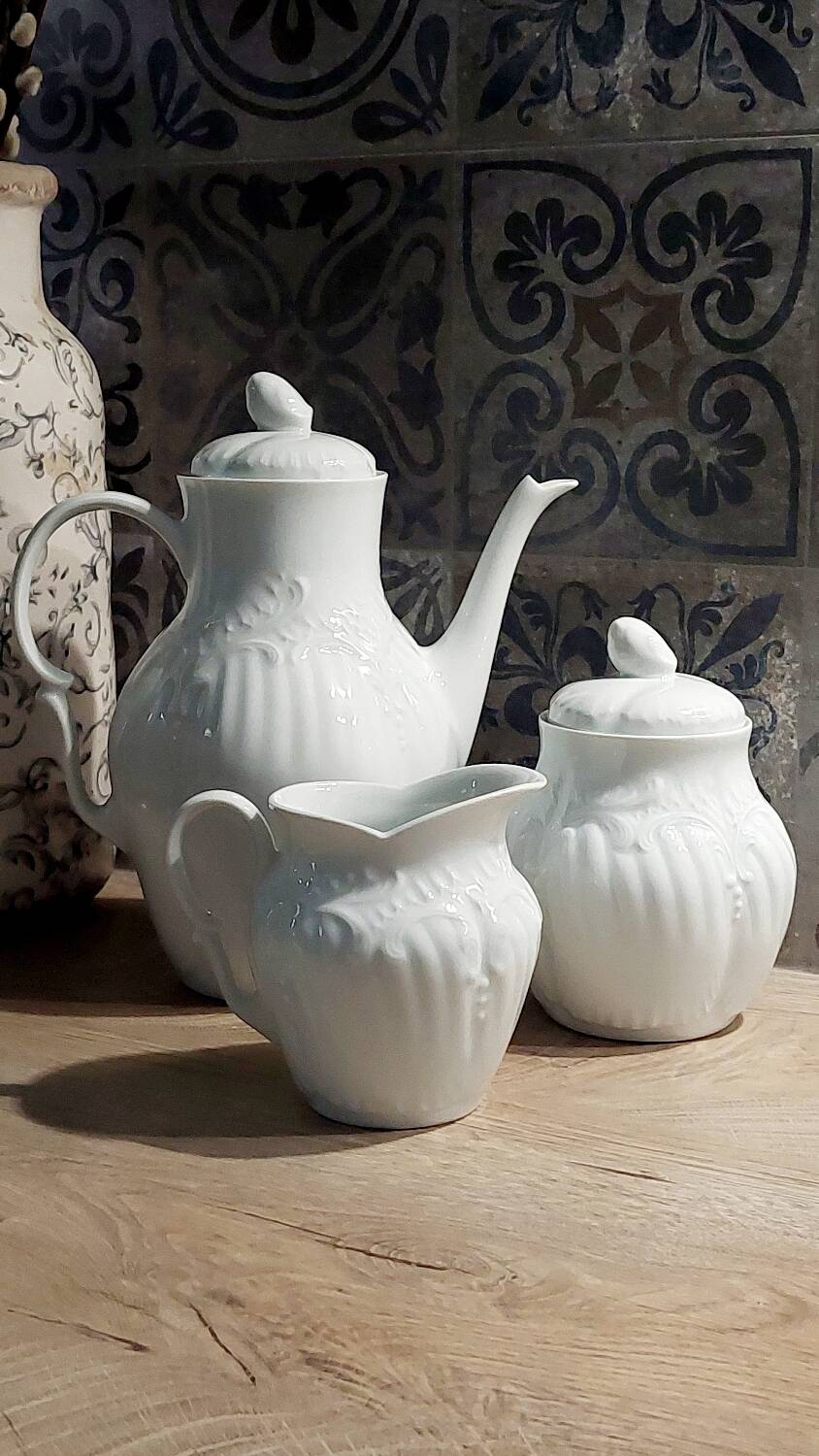 Chastagner Limoges Porcelain Coffee Service