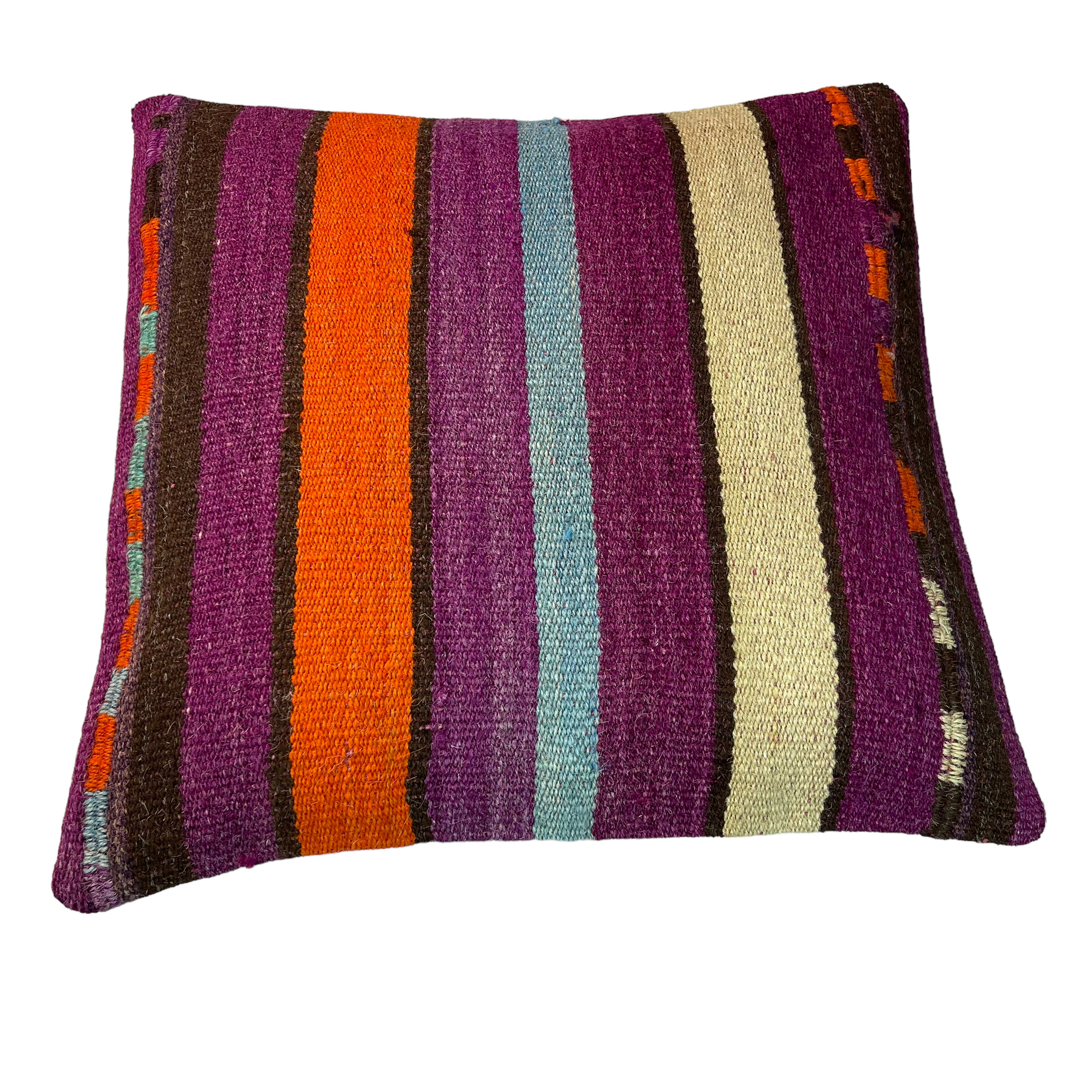 Vintage turkish kilim cushion cover , 40 x 40 cm