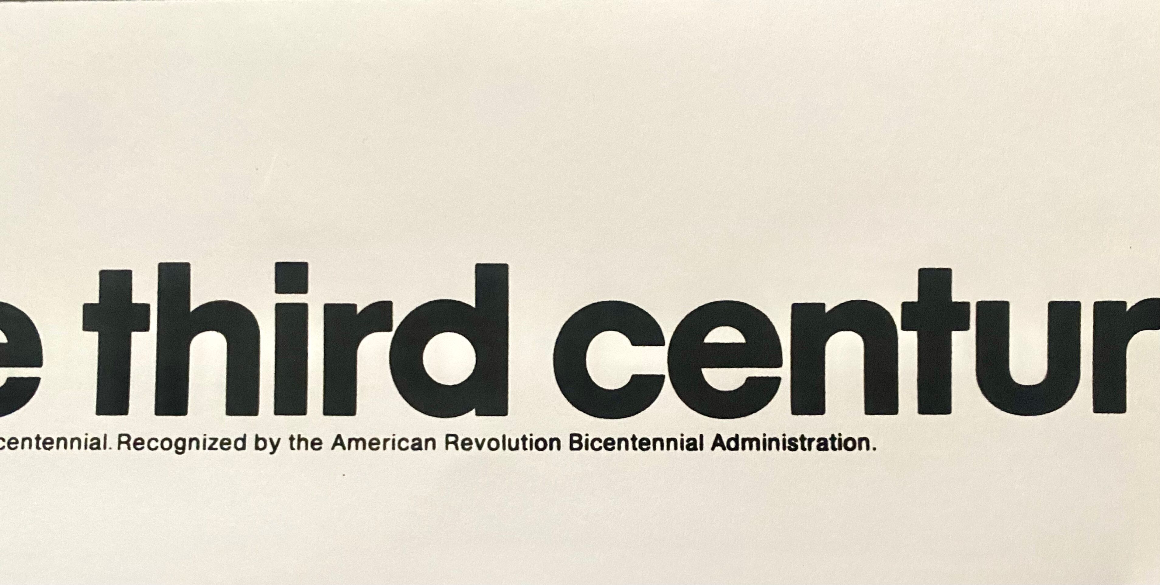 Roy Lichtenstein, America, the third century, silkscreen poster, 1976