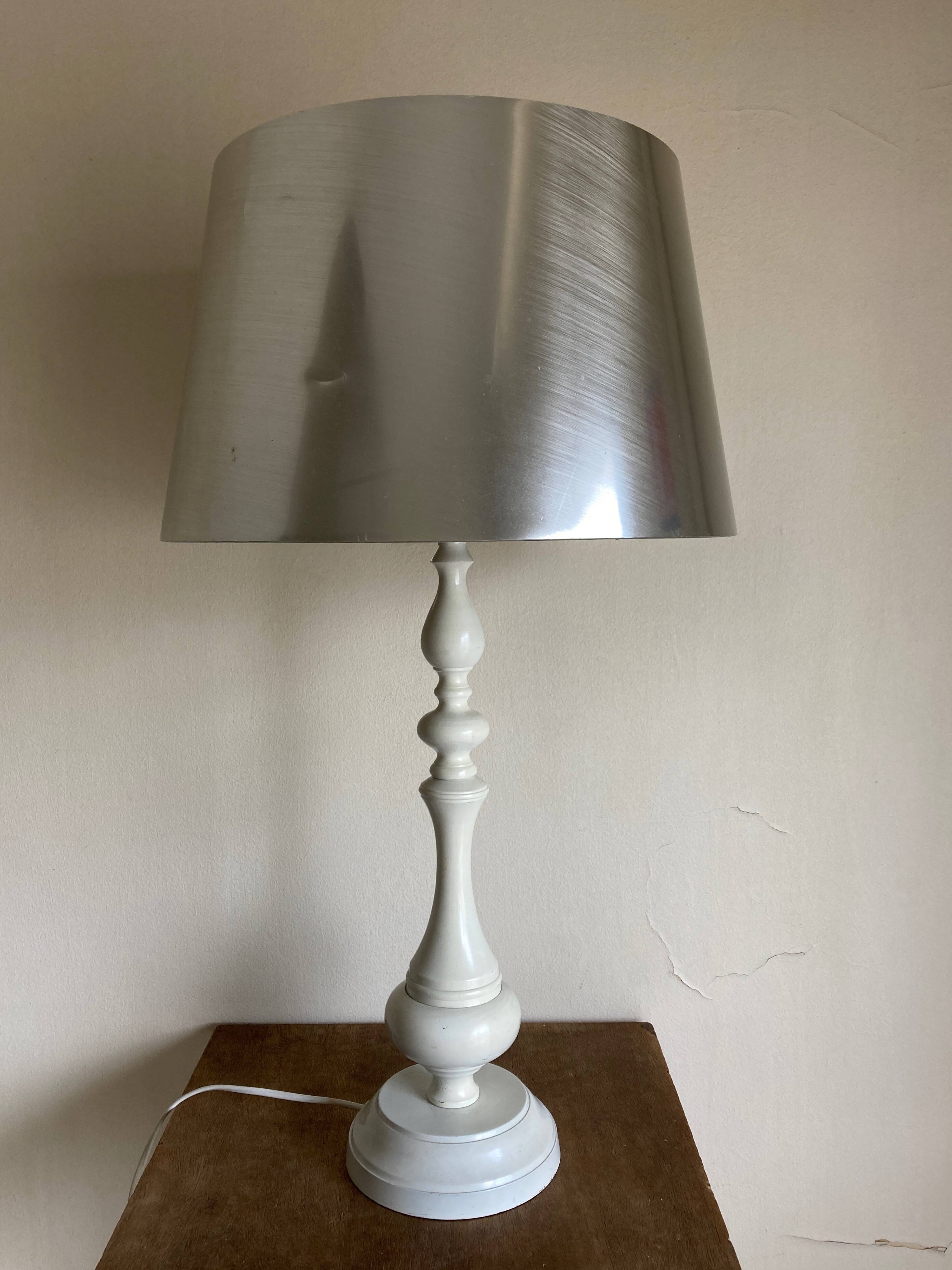XXL cast iron baluster lamp 1970 Carnaby William Morris Revival