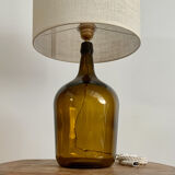 Lampe dame Jeanne et jute