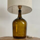 Lampe dame Jeanne et jute