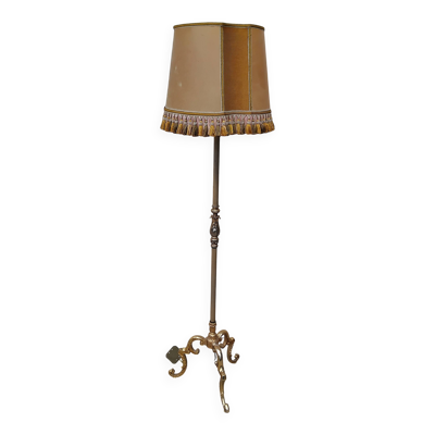 Lampadaire bronze style LOUIS XV vintage lampe sur pied