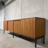 Buffet enfilade XXL teck Paolozzi Monopoly vintage années 60