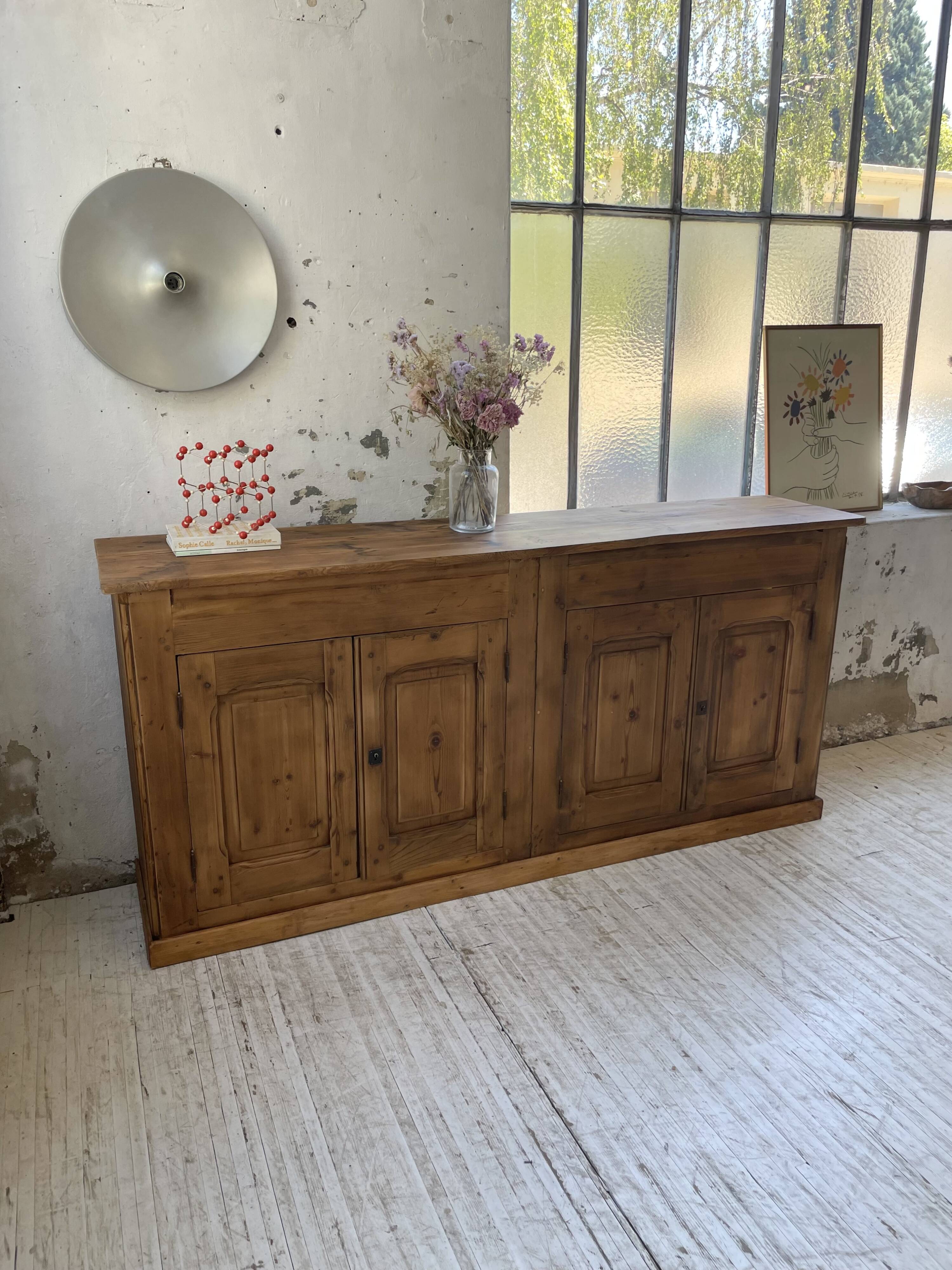 2m pine craft furniture sideboard