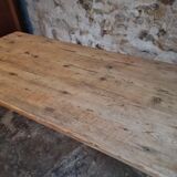 Farm table in solid oak, beech, and pine, early 20th century.
