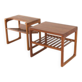 Set of 2 side tables / nightstands 'Hylke' - danish design - teak