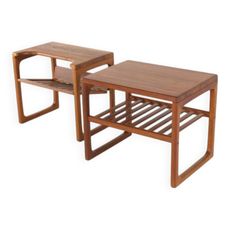 Set of 2 side tables / nightstands 'Hylke' - danish design - teak