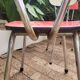 5 Red and Pale Green Formica Chairs – Vintage Retro