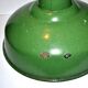 Green enamelled sheet metal workshop lamp – Industrial Farmhouse pendant light 41cm