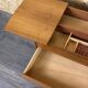 1960s 1970s Teak Sewing Box Sewing Table Utensil Holder with Basket
