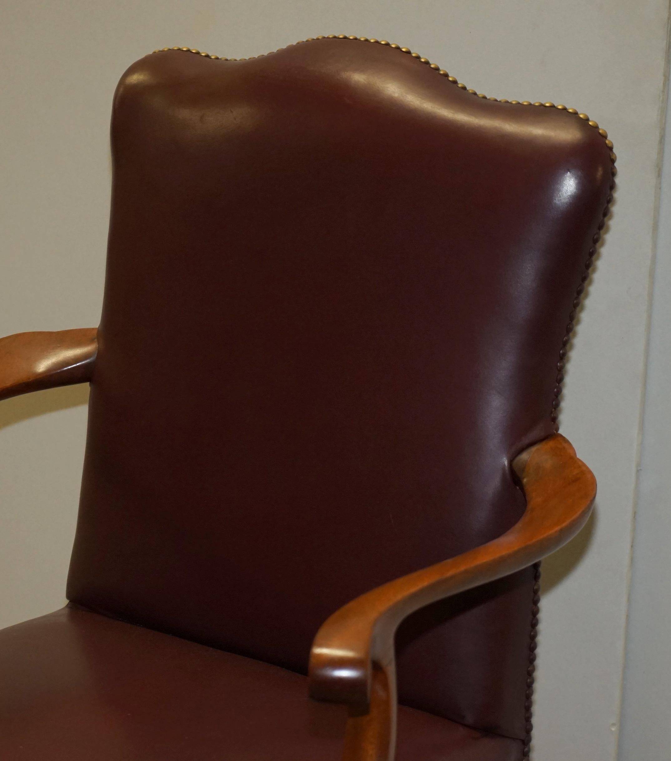 Carver office chair in Spencer House leather