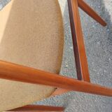Series of 6 teak chairs around 1960