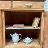 Mado buffet in restored pitch pine