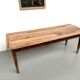 Solid walnut farmhouse table, 1950s.