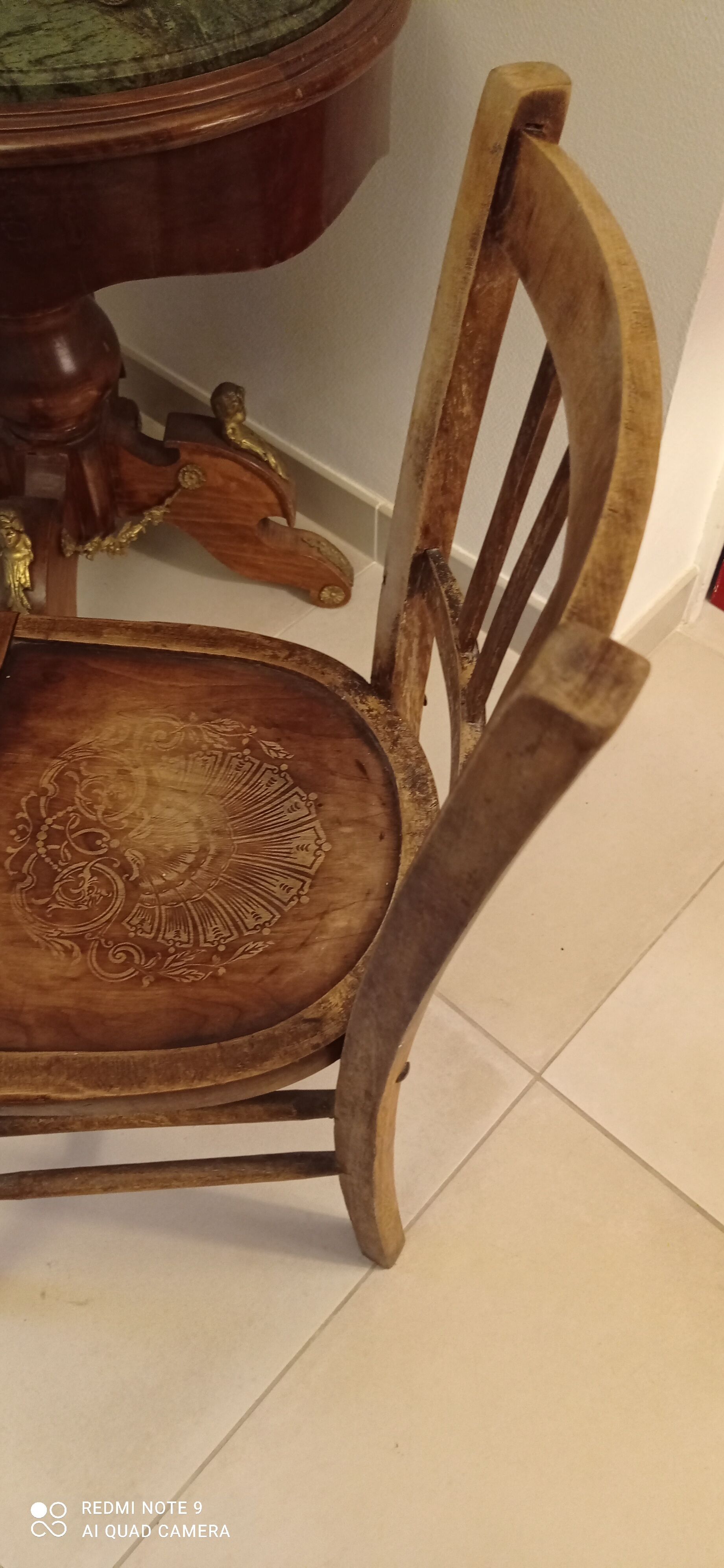Antique bistro chair