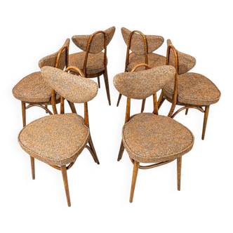Dining Chairs, No 124 By H & J Kurmanowicz, Poland, 1950’S, Set of 6