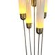 Lampadaire en verre de Murano de style Mid-Century Modern en laiton par Mazzega