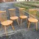 Suite of 4 Baumann chairs, Menuet model.