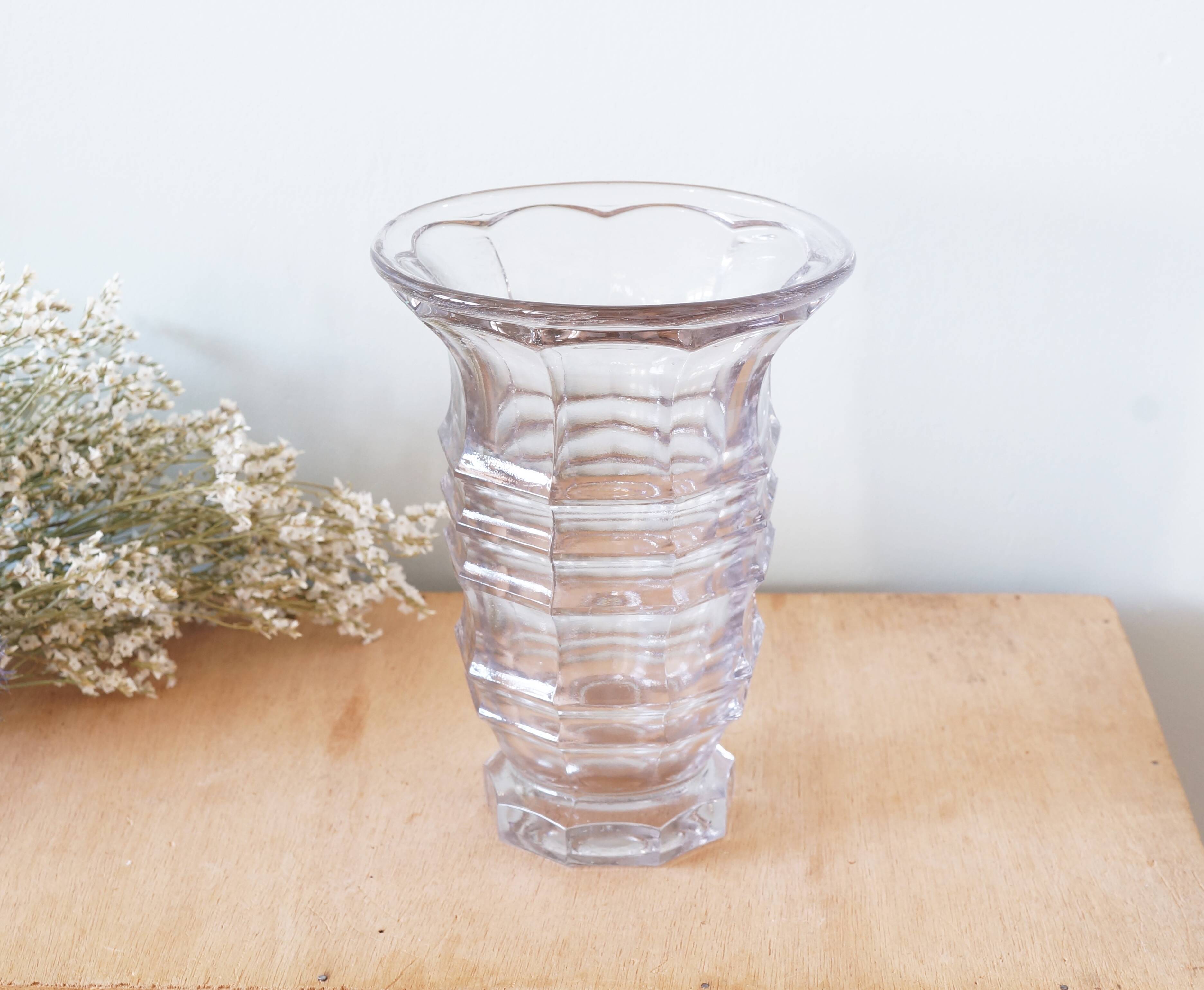 Glass vase 1930s or 1940s