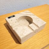 Cendrier en travertin par Cerri Nestore