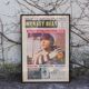 Vintage Beatles poster depicting John Lennon