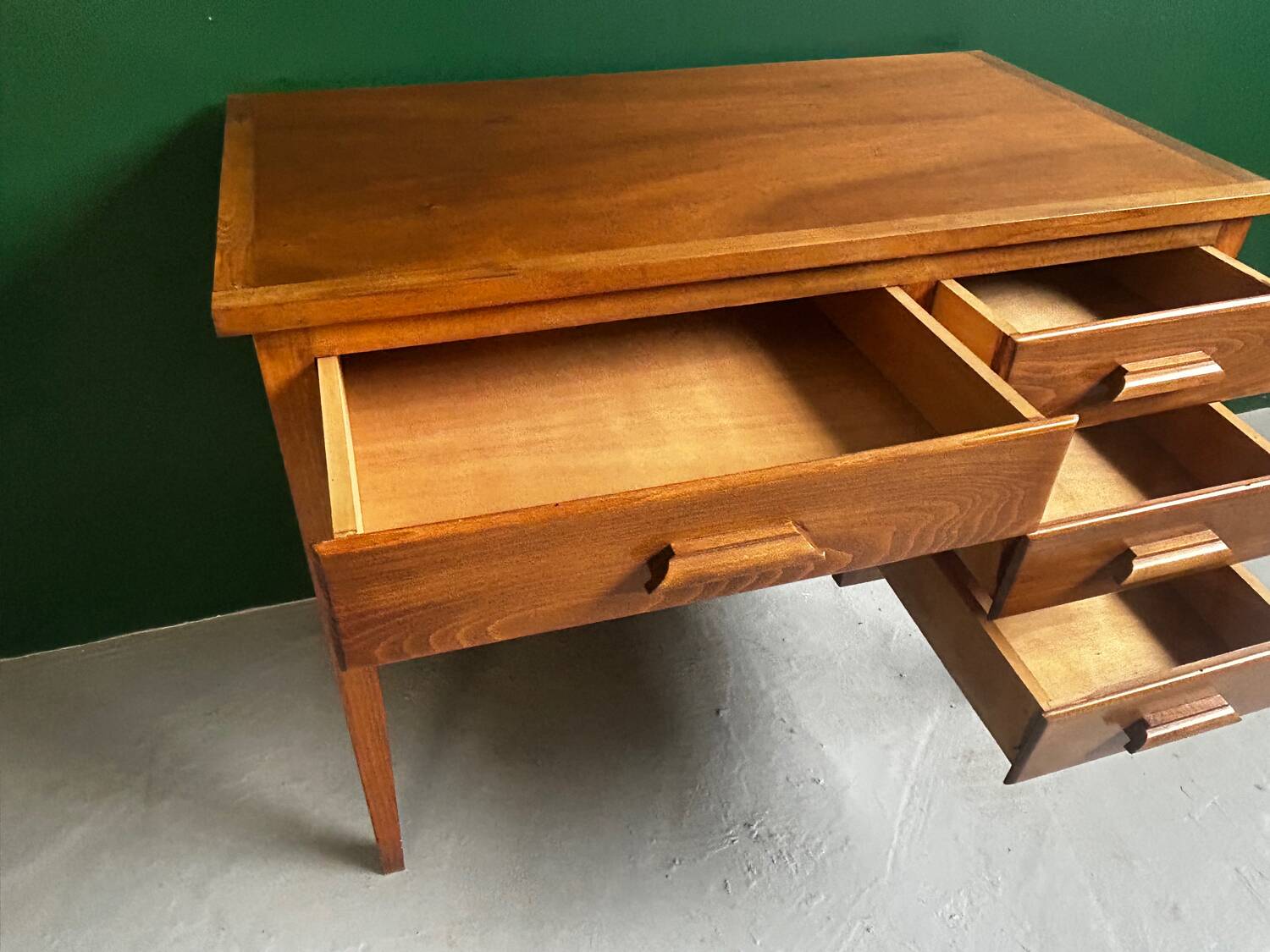 Bureau Administratif Vintage en Chêne – Années 50/60