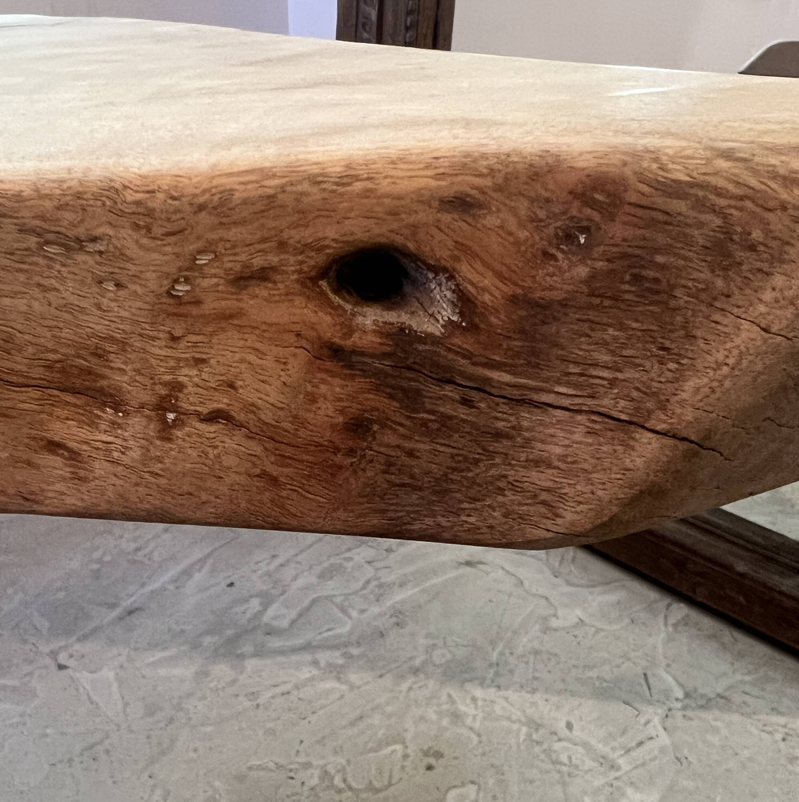 Dining table carved from solid wood - unique piece