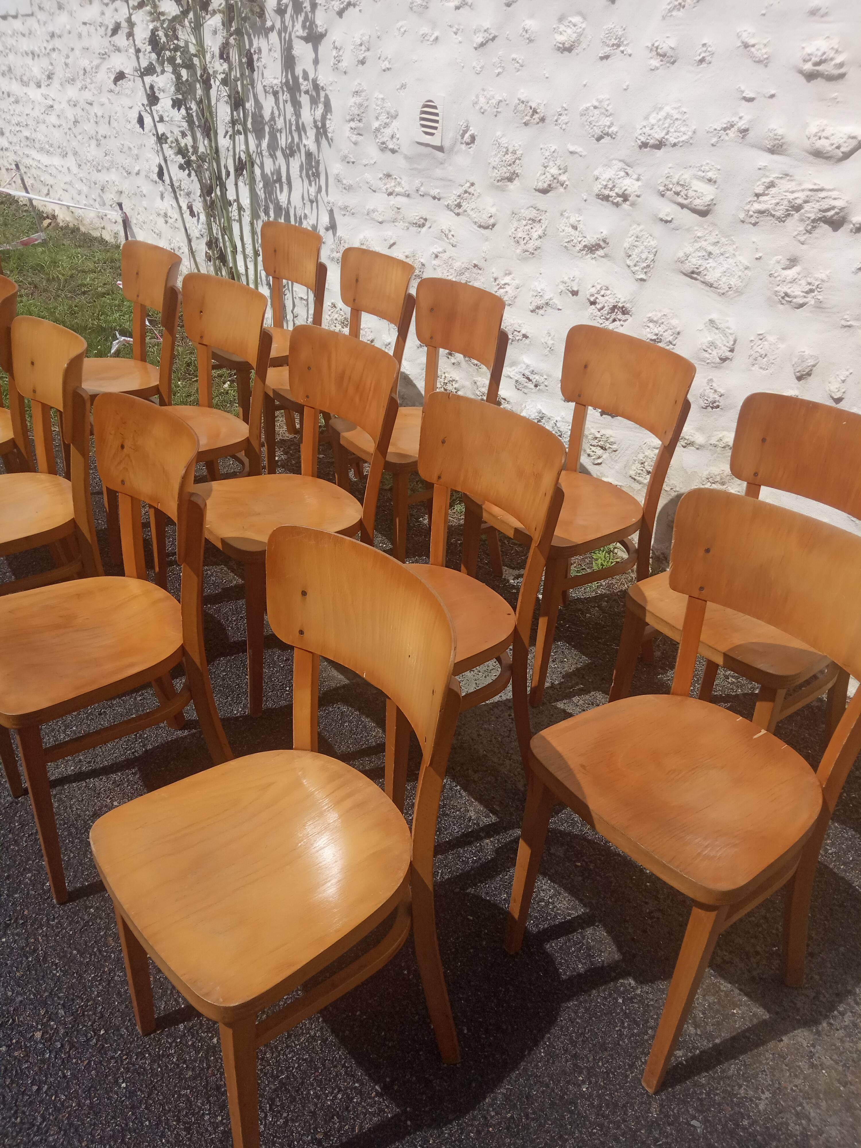 14 bistro chairs Thonet