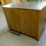 solid wood sideboard, metal top: zinc