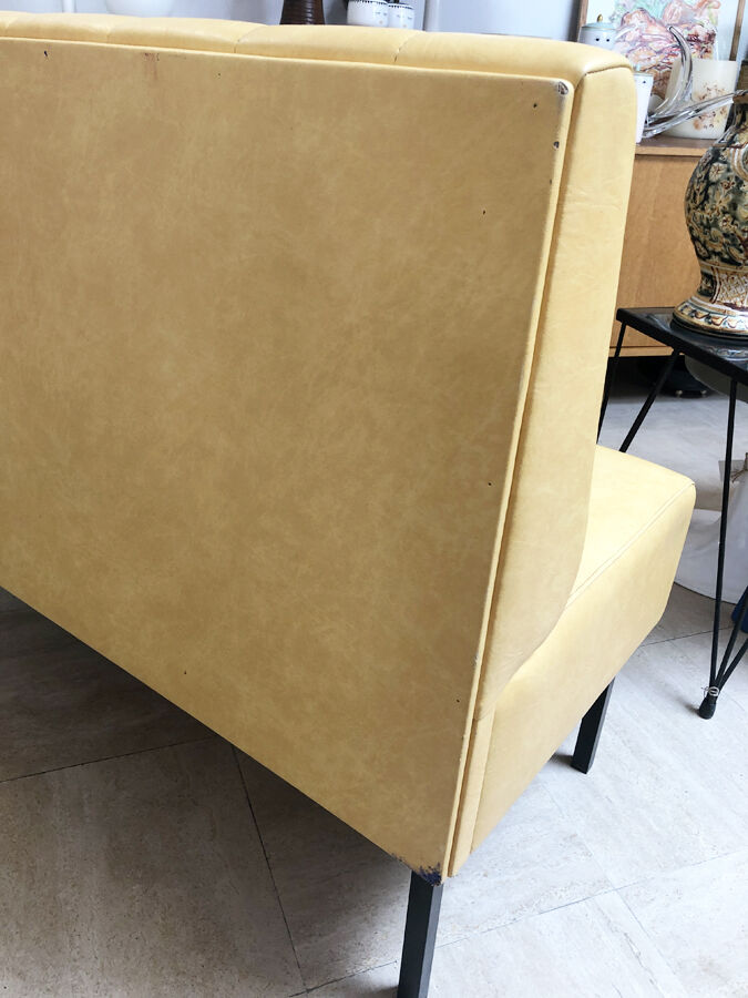 Banquette rockabilly vintage jaune1960