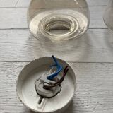 Glass 'mushroom' wall light